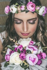 braut - brautstrauß - haarschmuck - vintage fotos-